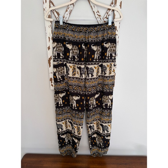 Earthbound Trading Co Pants - Earthbound Elephant Thai Harem Pants Festival Bohemian Size L